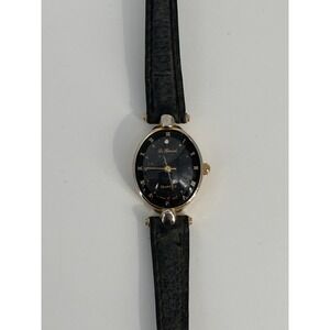 Vintage Women's Le Baron Quartz Wristwatch W/ Black Starry Dial